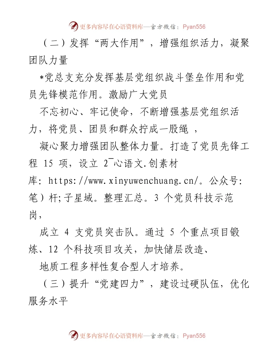 [工作总结] 党建工作推进会 - “12441 党建+科技”品牌建设与高质量发展探索.docx_第2页