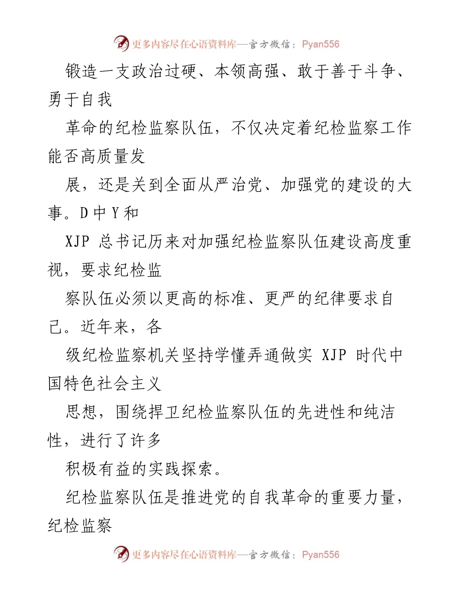 [工作总结] 加强纪检监察队伍建设与自我监督的实践探索.docx_第2页