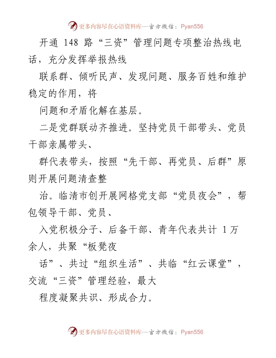 [工作总结] 农村集体“三资”清理专项行动 - 农村集体“三资”清理工作汇报与成效分析.docx_第2页