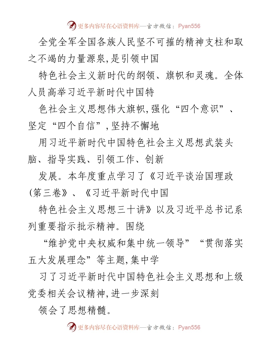 [工作总结] 公安党支部 - XX党支部全面从严治党主体责任落实情况报告.docx_第2页