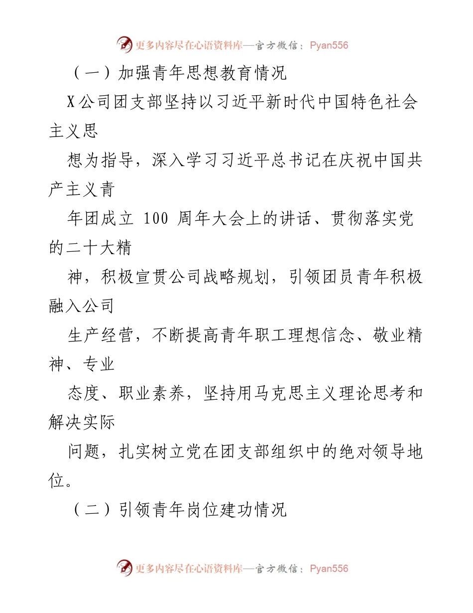 [工作总结] 国企团支部 - 2023年工作总结与2024年工作计划.docx_第2页