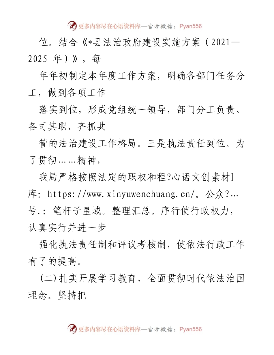 [工作总结] 县审计局 - 法治政府建设工作情况报告.docx_第2页