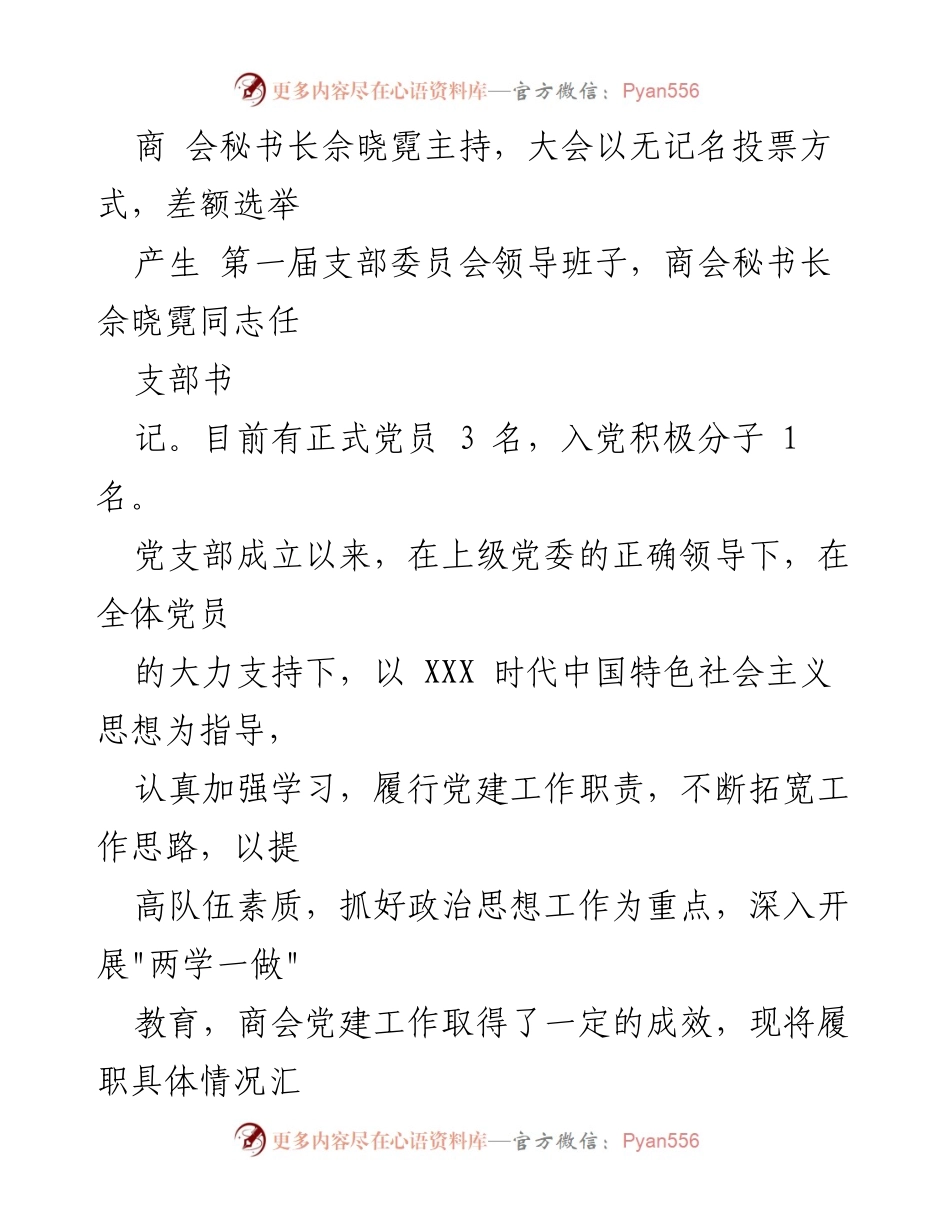 [工作总结] 商会党支部 - 2023年商会党支部党建工作总结与计划.docx_第2页