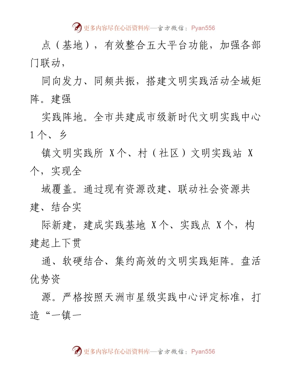 [工作总结] 天洲市新时代文明实践中心 - 天洲市新时代文明实践中心建设情况汇报_1.docx_第2页