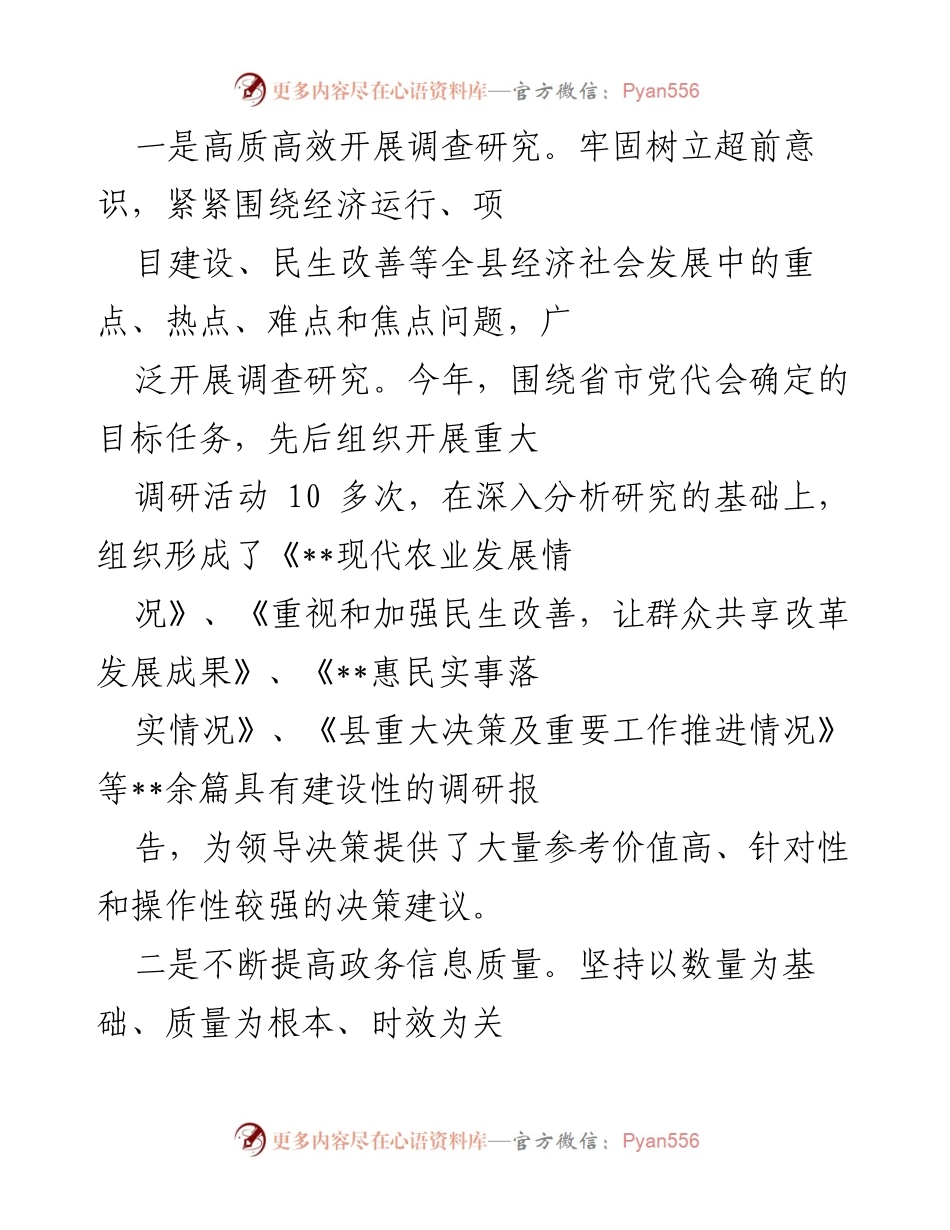 [工作总结] 县政府办公室 - 2022年度工作总结与政务服务提升报告.docx_第2页