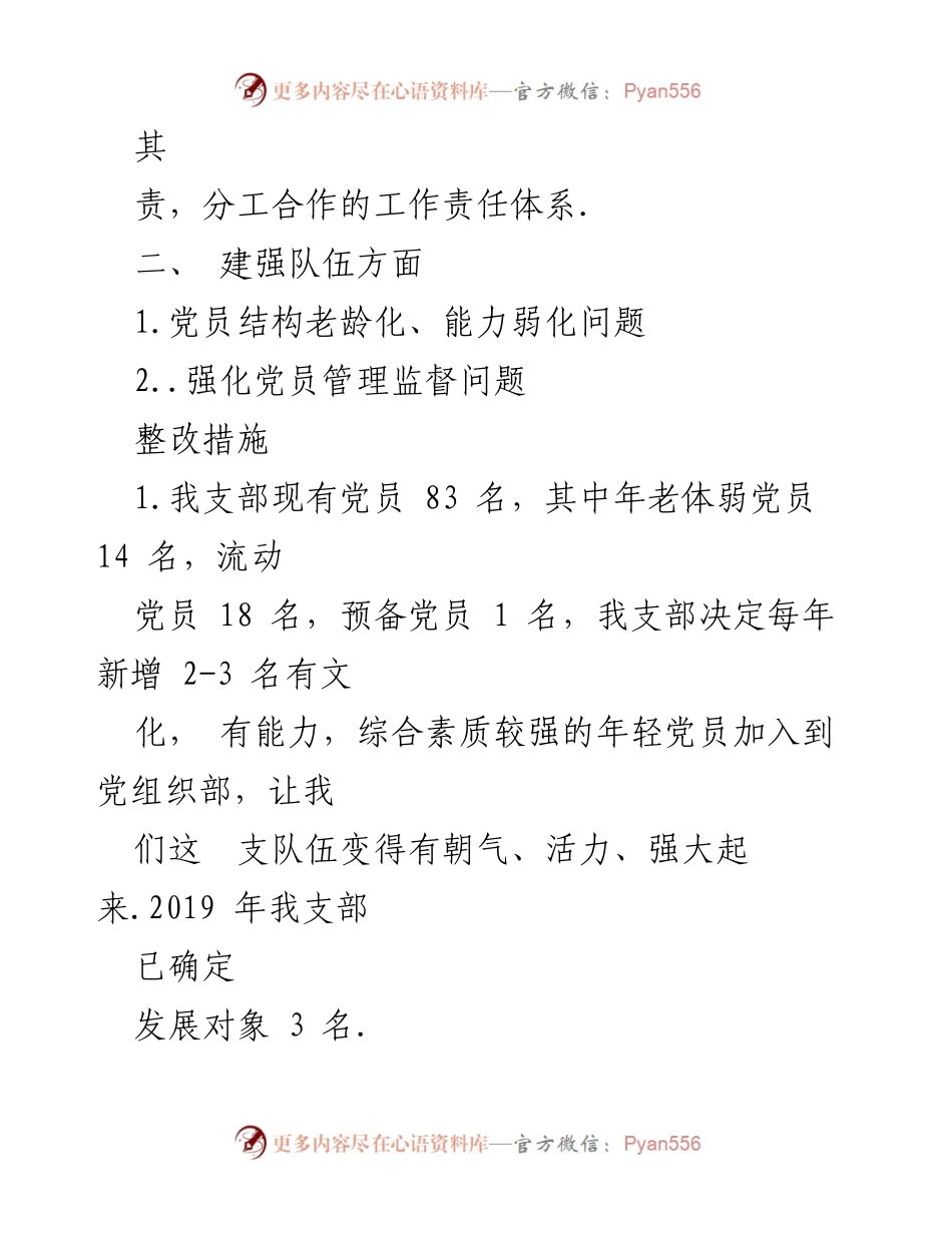 [工作总结] 基层党建 - 党建引领基层治理问题及整改措施分析.docx_第2页