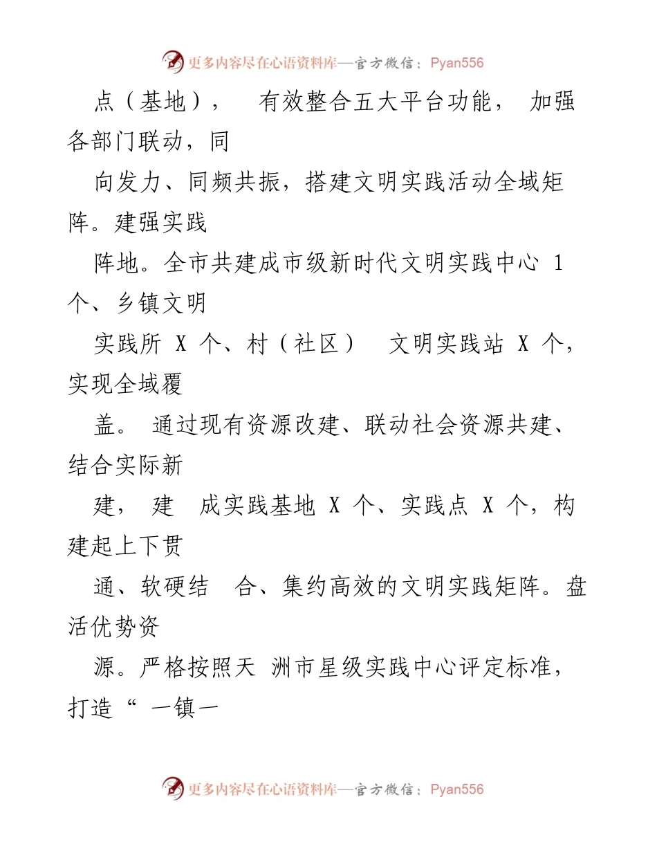 [工作总结] 天洲市新时代文明实践中心 - 天洲市新时代文明实践中心建设情况汇报.docx_第2页