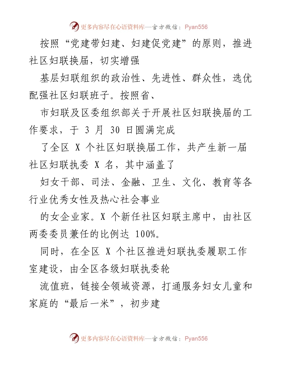 [工作总结] 妇联换届与儿童友好型城市建设 - 加强妇联组织建设与儿童友好型城市建设的工作总结.docx_第1页
