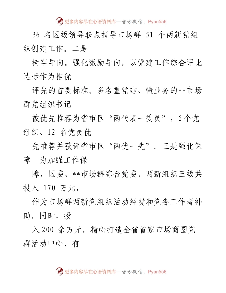 [工作总结] 商圈党建工作 - 商圈党建工作汇报与发展策略分析.docx_第2页