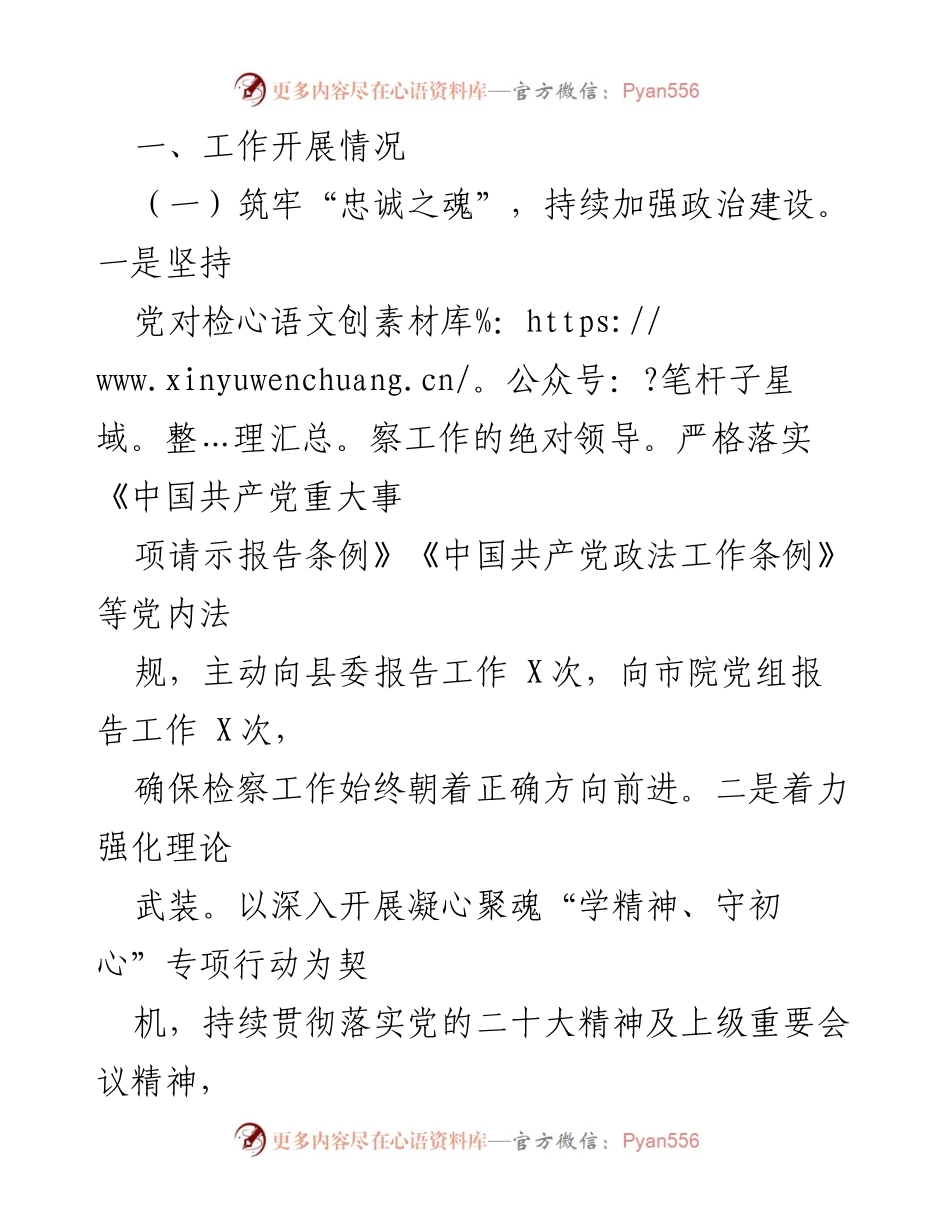 [工作总结] 半年工作总结 - 某县检察院2023年半年工作总结及下半年工作重点.docx_第2页