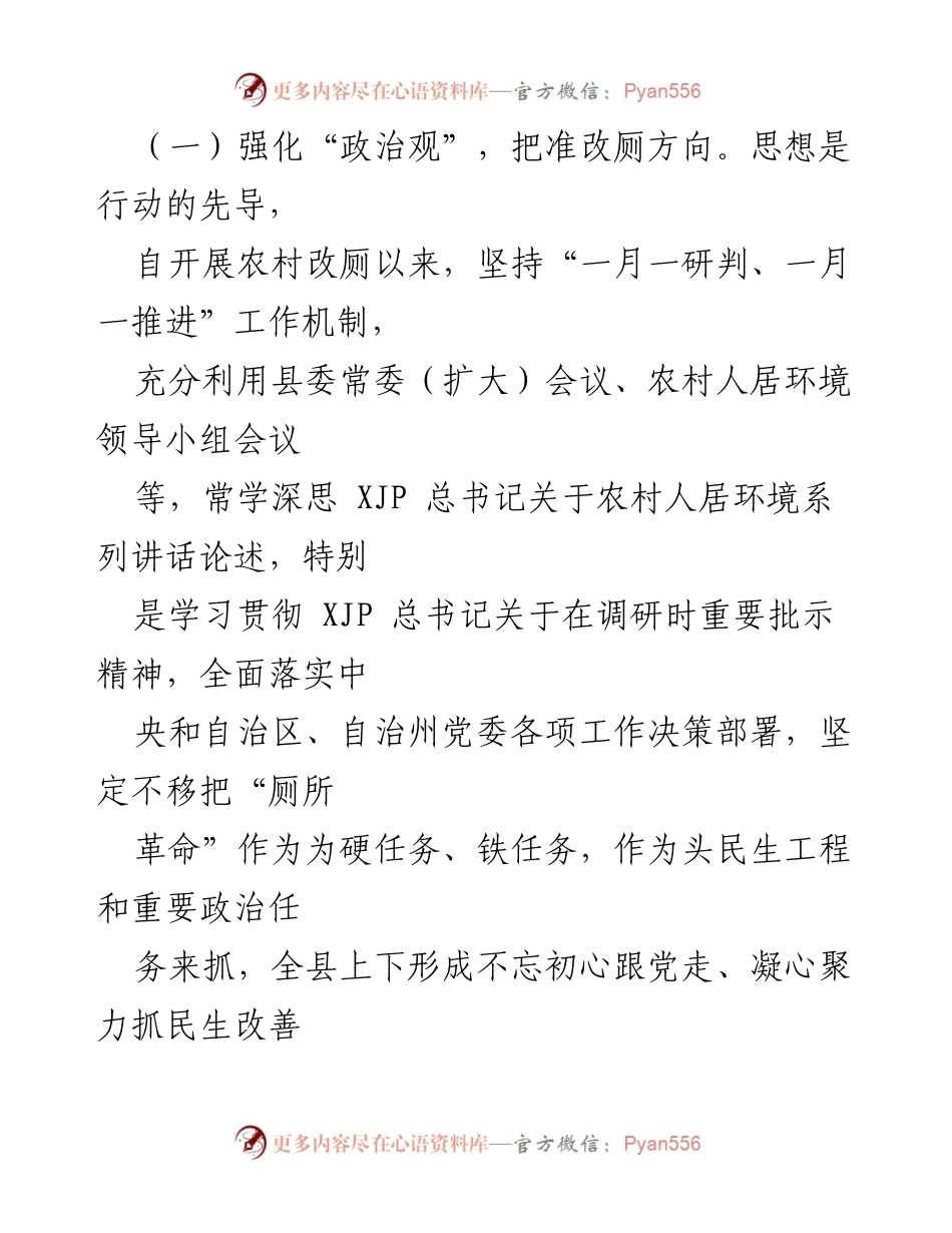 [工作总结] 县委政府工作 - X县“厕所革命”工作推进情况汇报.docx_第2页