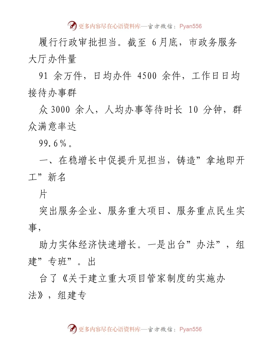 [工作总结] 半年工作总结 - 2023年市行政审批局上半年工作总结与服务提升措施.docx_第2页