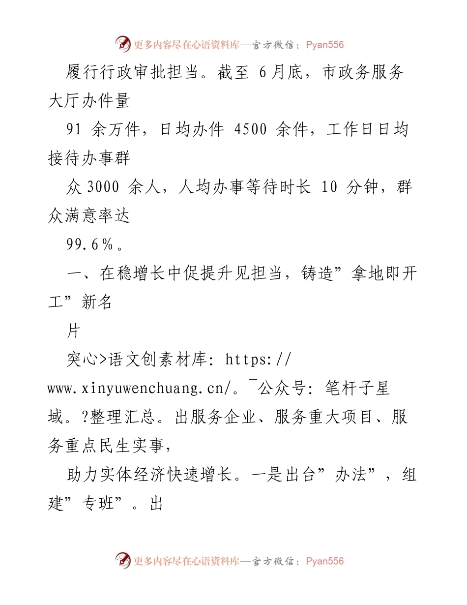 [工作总结] 半年工作总结 - 2023年市行政审批局上半年工作总结报告.docx_第2页