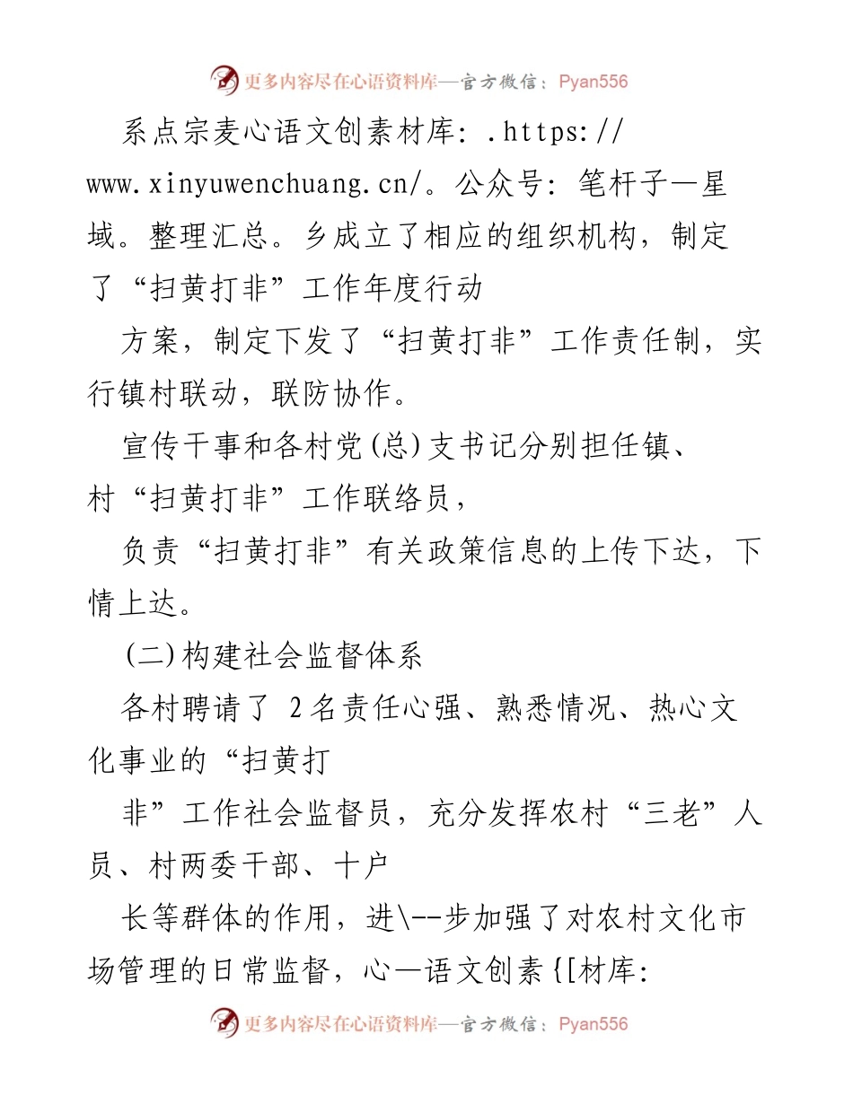 [工作总结] 基层文化管理 - “扫黄打非”工作推进总结与成效分析.docx_第2页