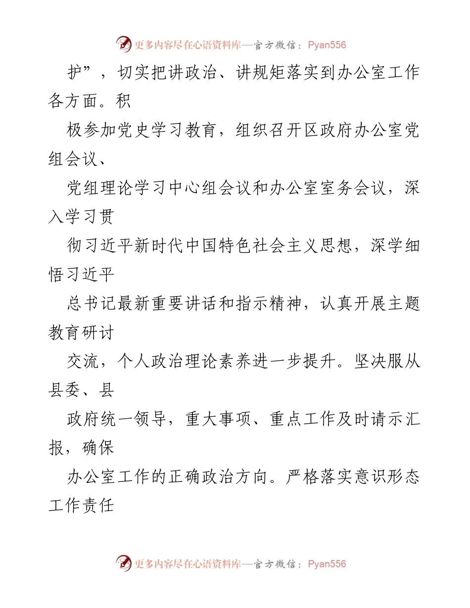 [工作总结] 县政府工作 - 2023年度县政府办主任工作总结报告.docx_第2页