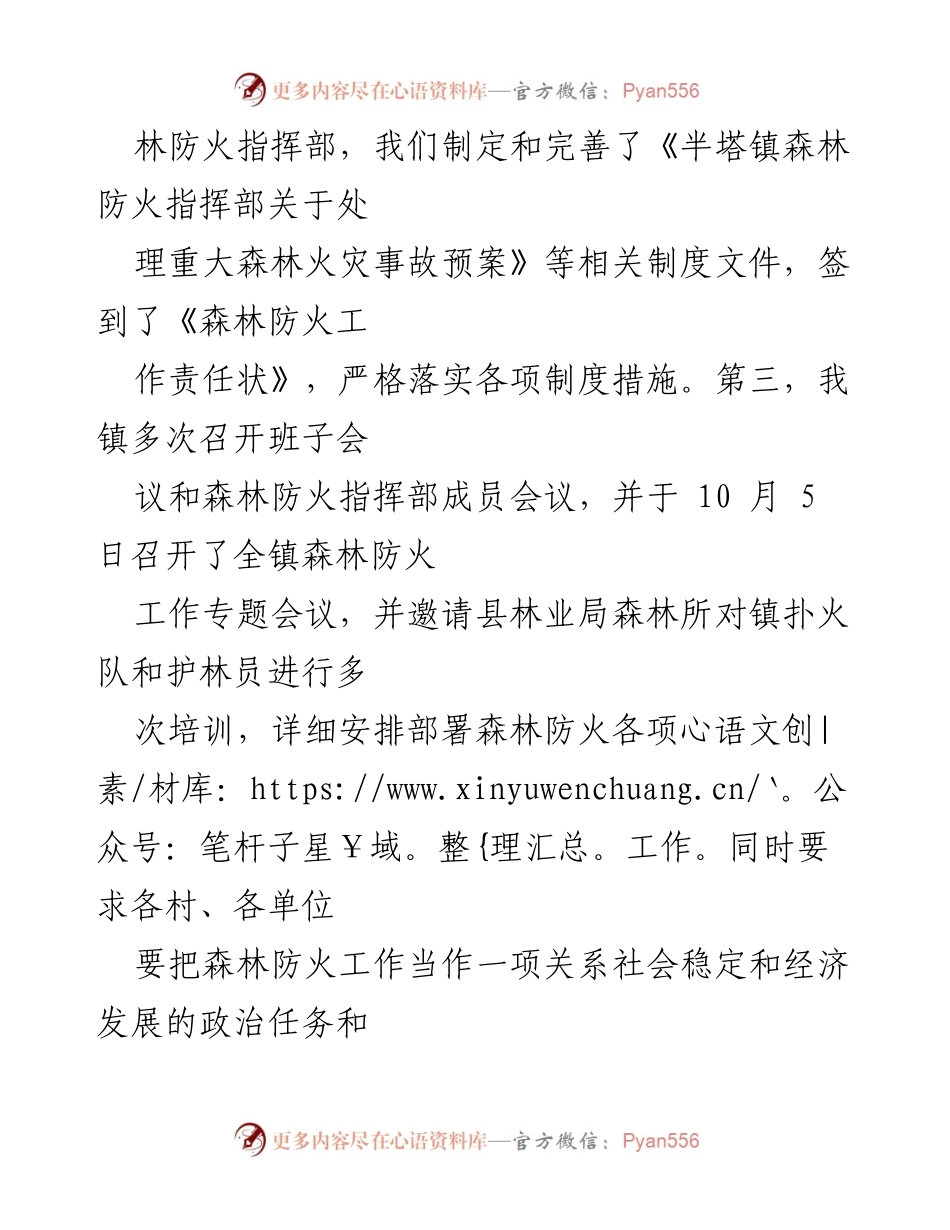 [工作总结] 半塔镇森林防火工作 - 半塔镇森林防火工作成效与措施汇报.docx_第2页