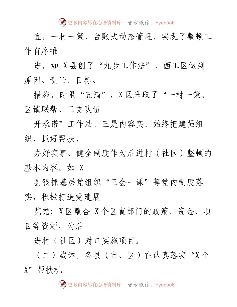 [工作总结] 后进村整顿工作 - 加强基层党建，推动后进村整顿成效显著.docx_第1页