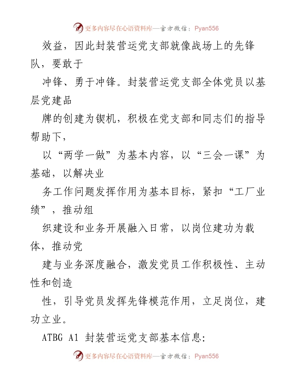 [工作总结] 基层党建 - 公司基层党建品牌创建总结报告.docx_第2页