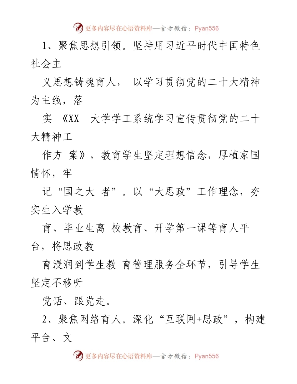 [工作总结] 学校学生工作处 - 2023年学生工作开展情况总结与汇报.docx_第2页