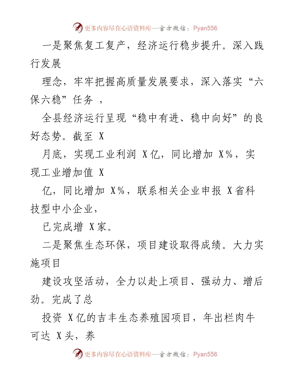 [工作总结] 县政府 - 2020年工作总结与2021年工作计划概述.docx_第2页