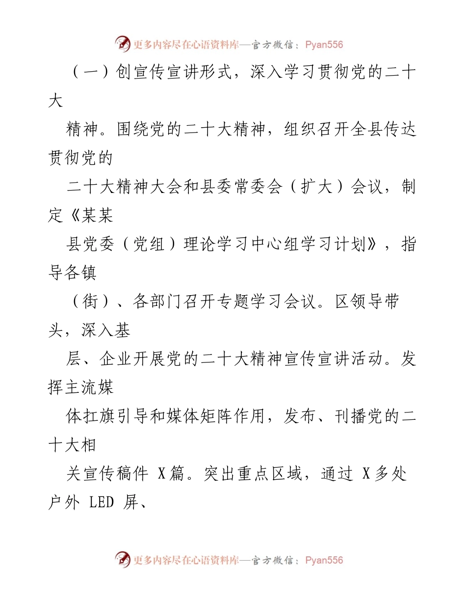 [工作总结] 县宣传工作 - 2022年度县宣传工作情况报告.docx_第2页