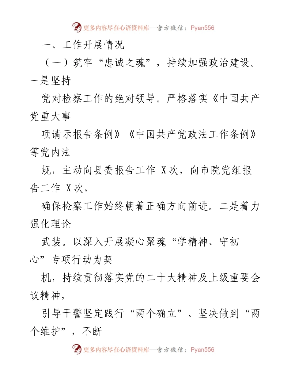 [工作总结] 半年工作总结 - XX县检察院2023年上半年工作总结及下半年工作重点.docx_第2页