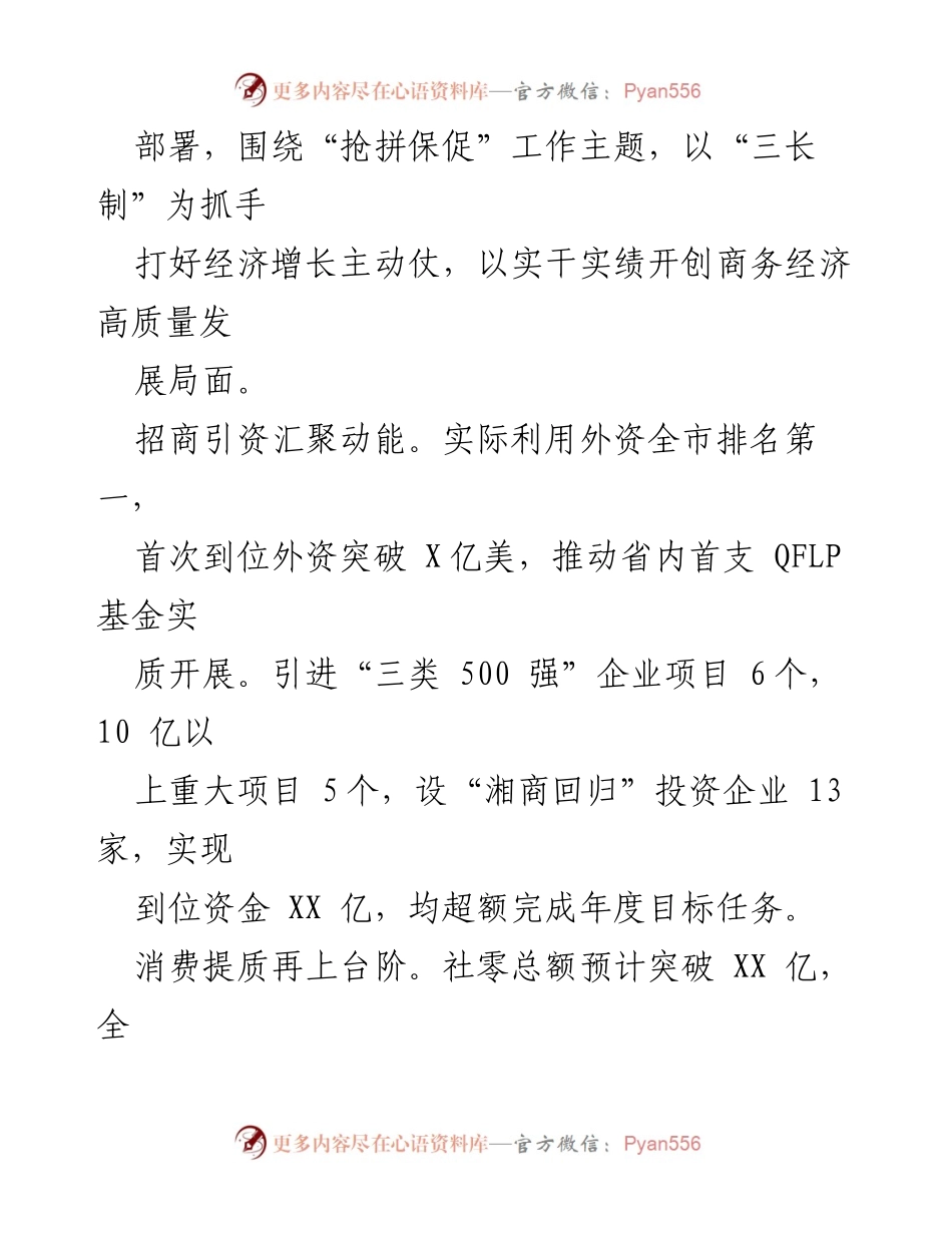 [工作总结] 商务局 - 2023年工作总结与2024年工作计划概述.docx_第2页