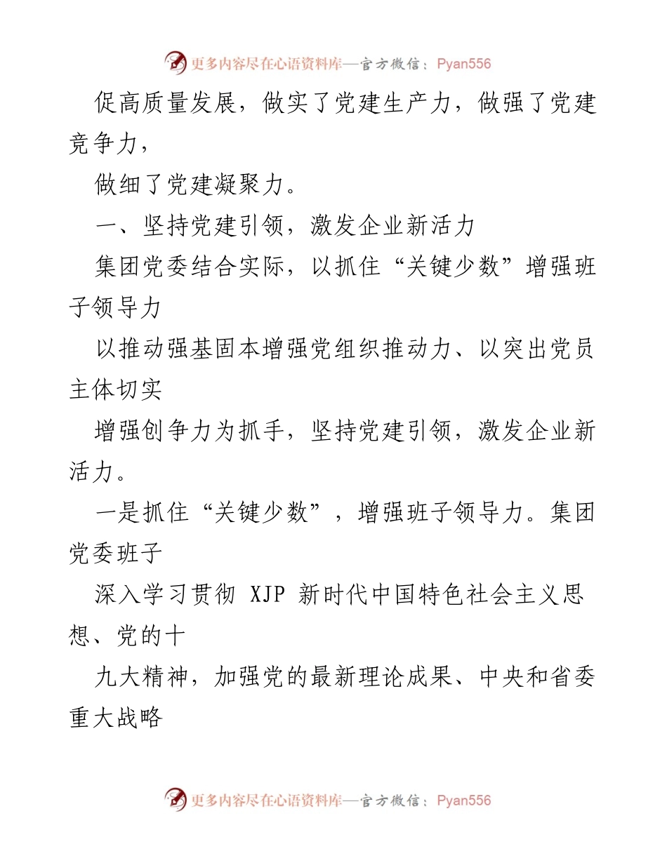 [工作总结] 国企党建 - 国企党建经验：以标杆推动高质量发展与安全服务.docx_第2页