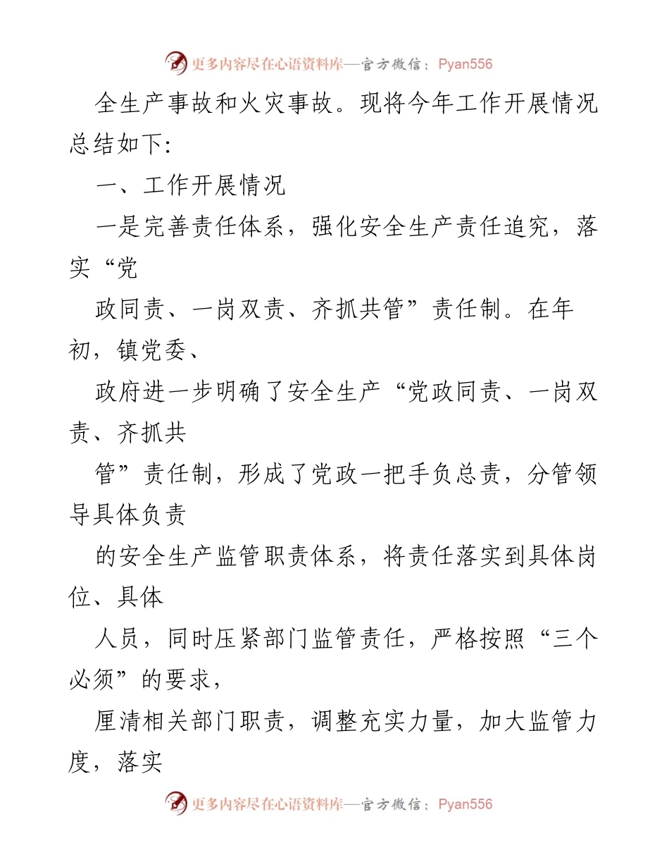 [工作总结] 半年安全生产工作 - 赛口镇2022年上半年安全生产工作总结.docx_第2页