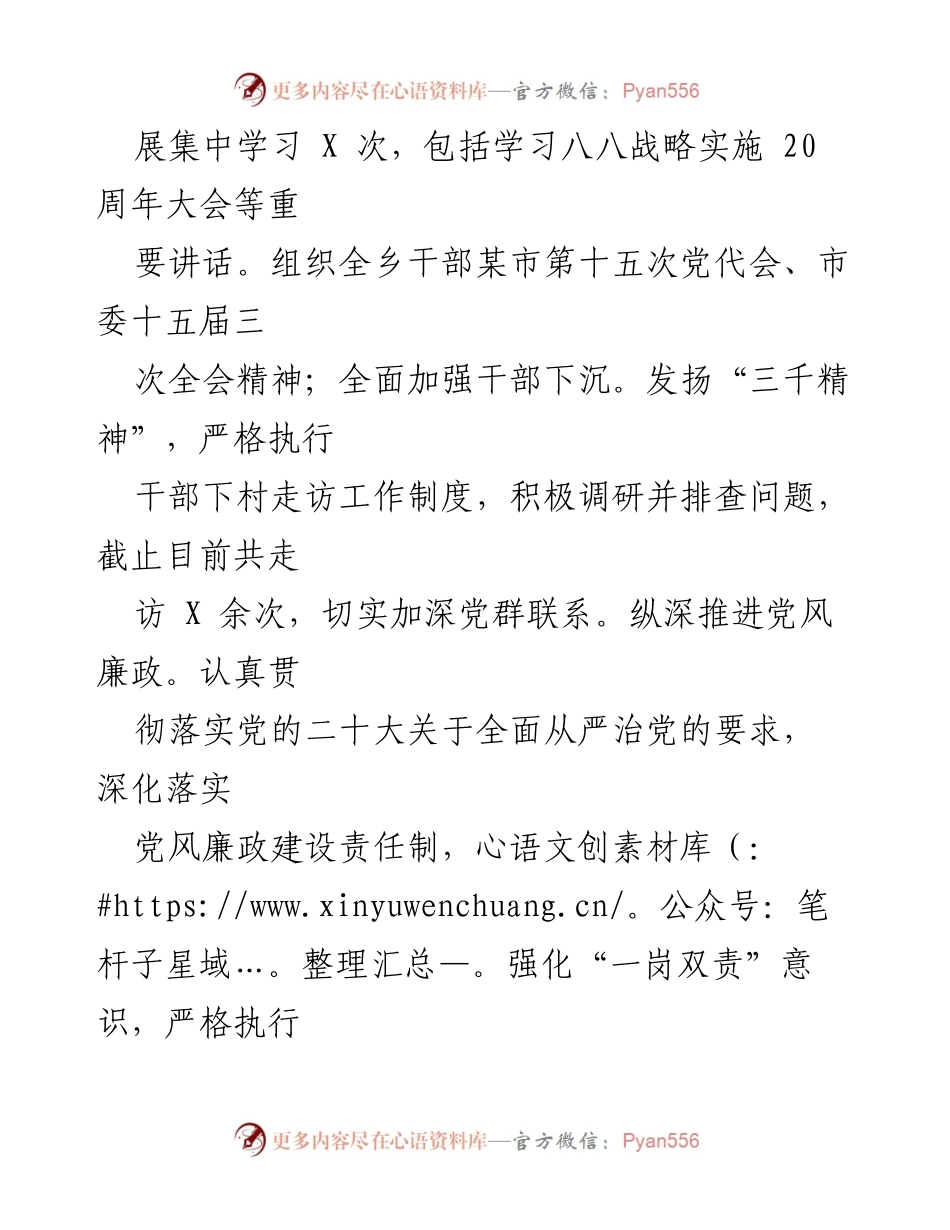 [工作总结] 半年度工作总结 - 2023年XXX乡半年度工作总结与发展回顾.docx_第2页