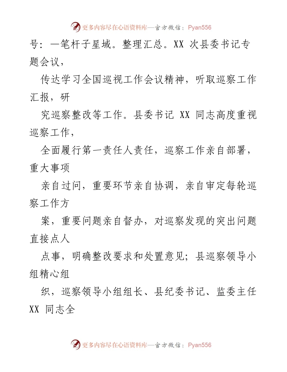 [工作总结] 县委巡察机构 - 2023年巡察工作总结与2024年工作计划.docx_第2页
