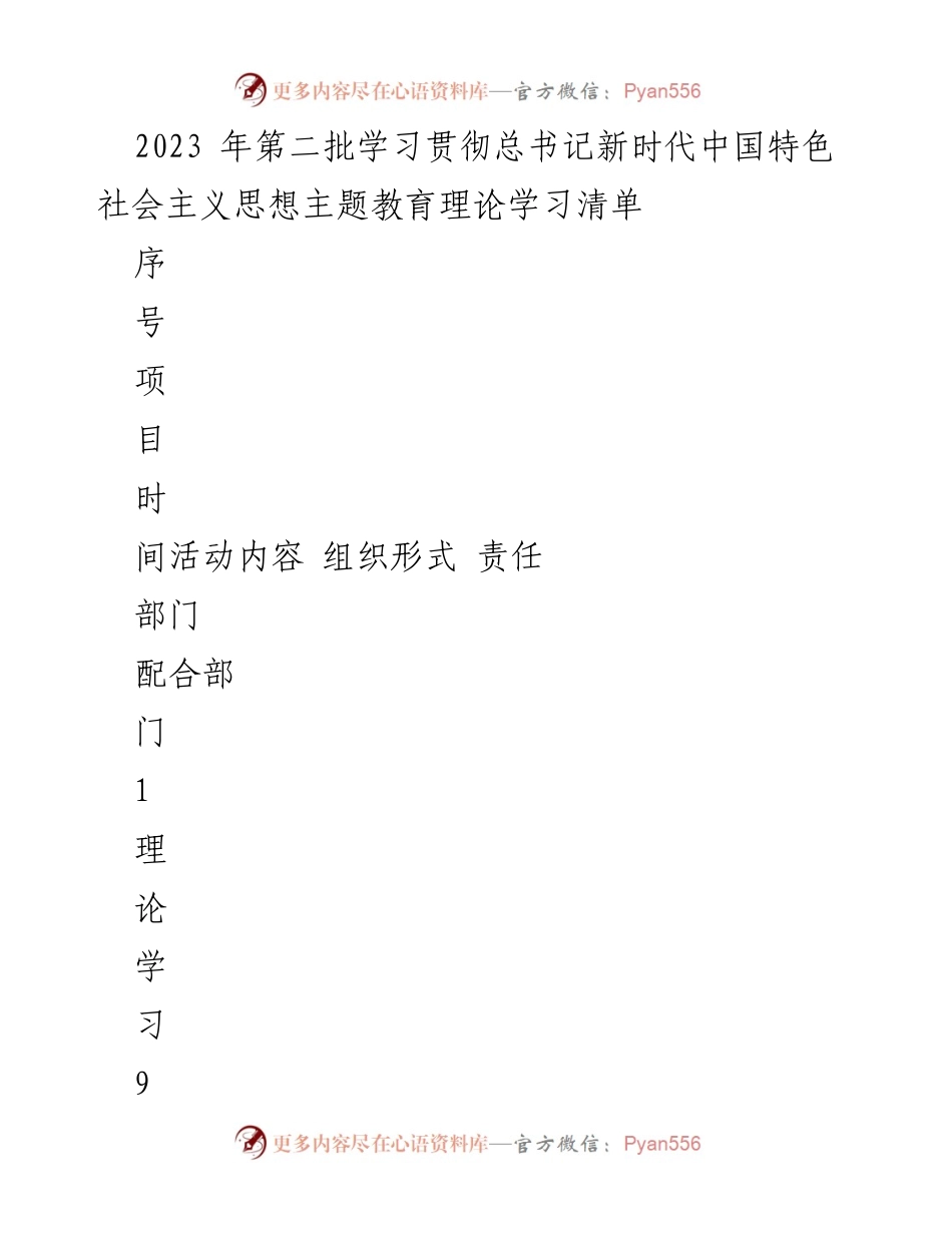 [工作总结] 学习贯彻总书记新时代中国特色社会主义思想 - 2023年第二批主题教育理论学习活动总结.docx_第1页