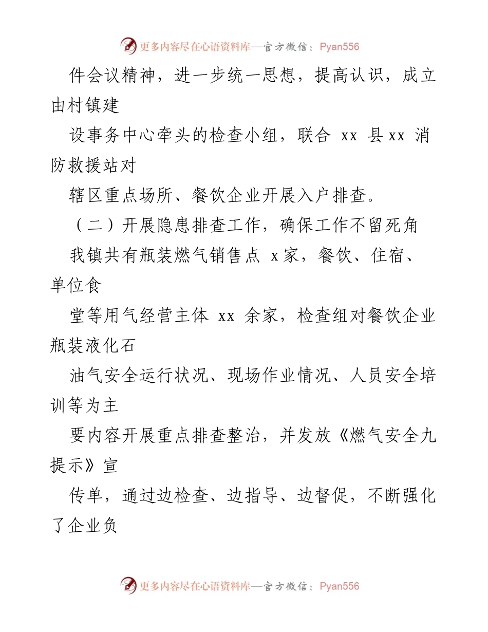 [工作总结] 安全生产 - 燃气安全排查整治工作情况报告.docx_第2页