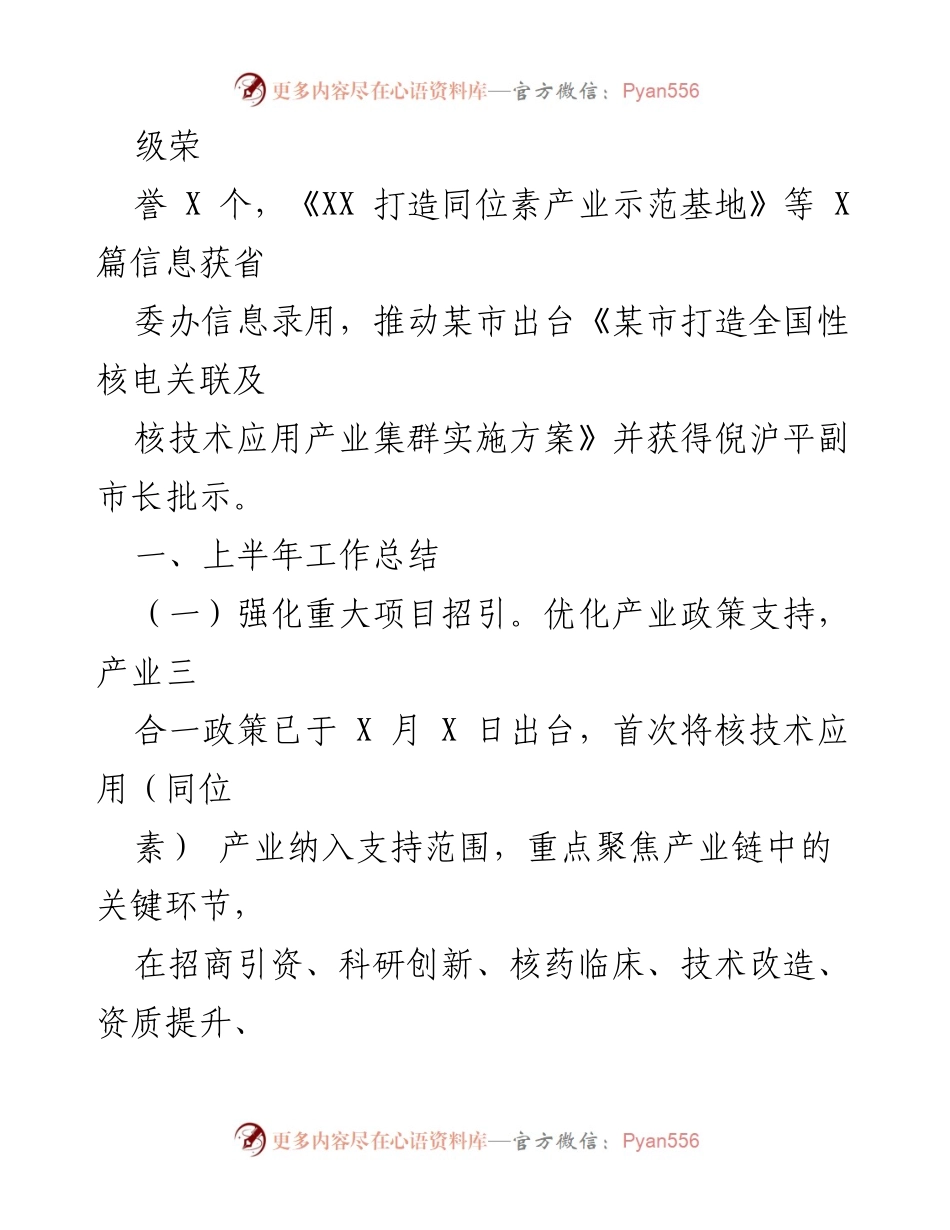 [工作总结] 年度工作总结 - 2023年度县核电产业发展工作总结与成果汇报.docx_第2页