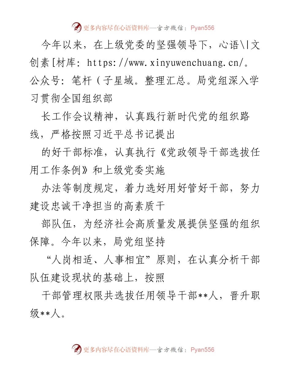 [工作总结] 干部选拔任用工作 - 加强干部选拔任用工作，推动高素质干部队伍建设.docx_第1页