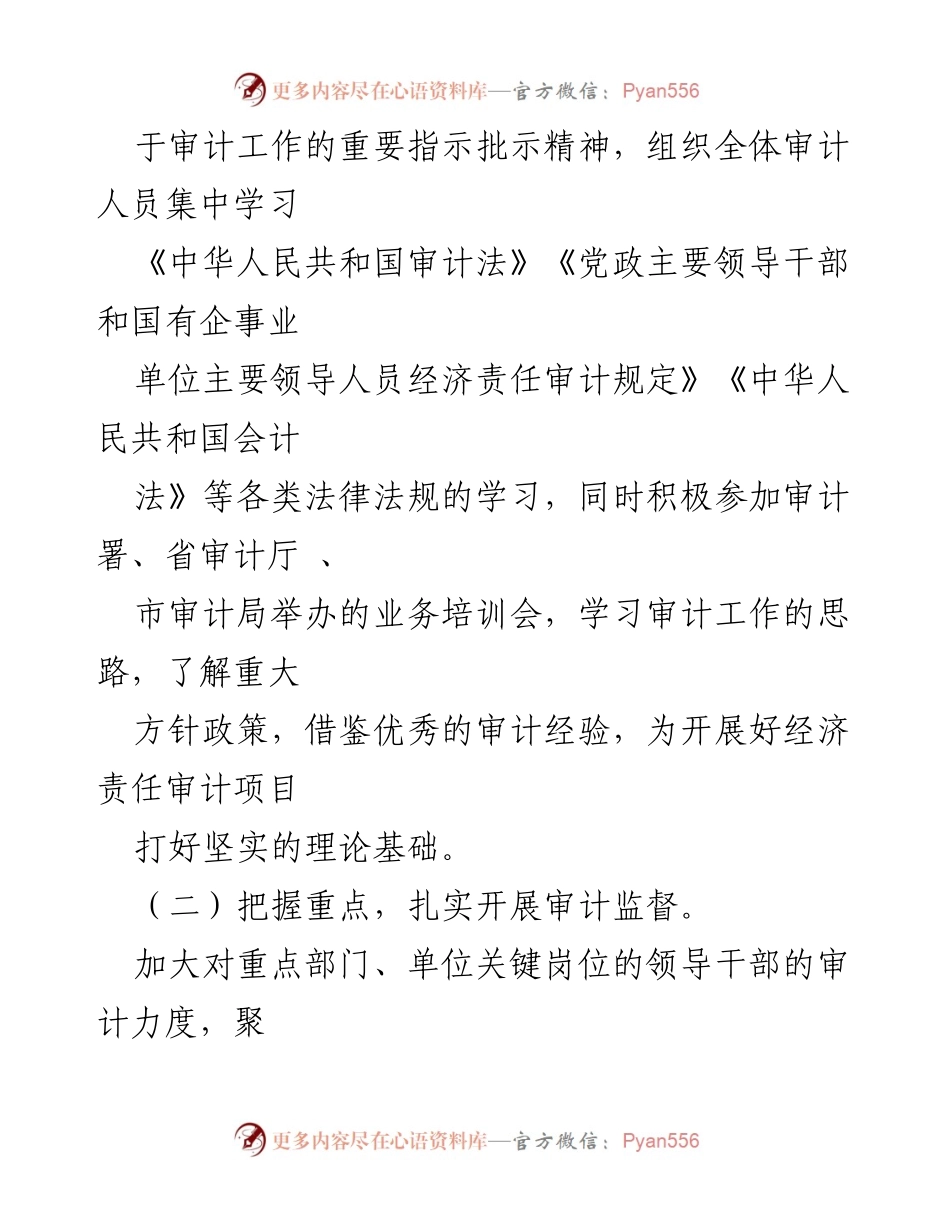 [工作总结] 审计局 - 2022年经济责任审计工作总结.docx_第2页