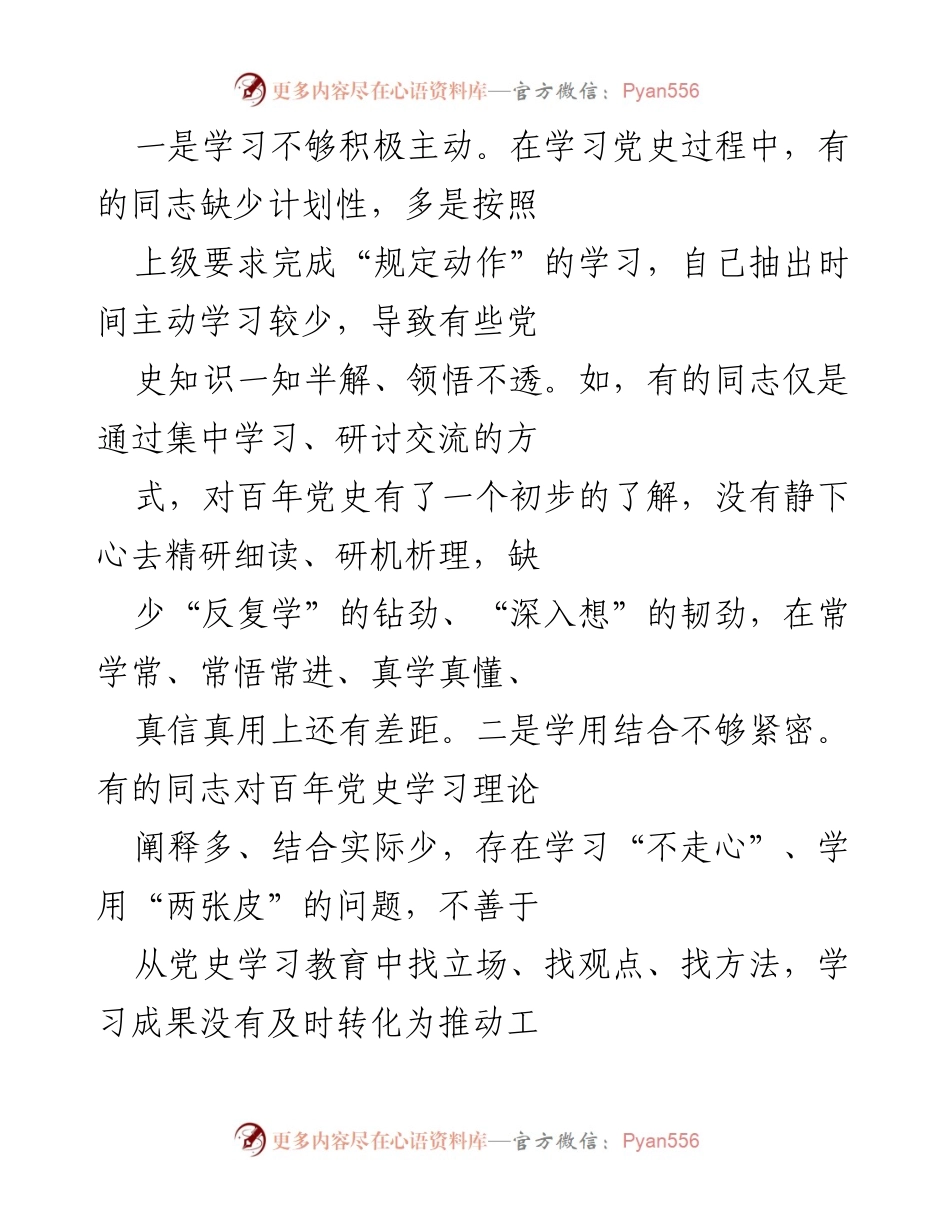 [工作总结] 市政府党组学习活动 - 深入学习党史，查摆问题，推动整改措施.docx_第2页