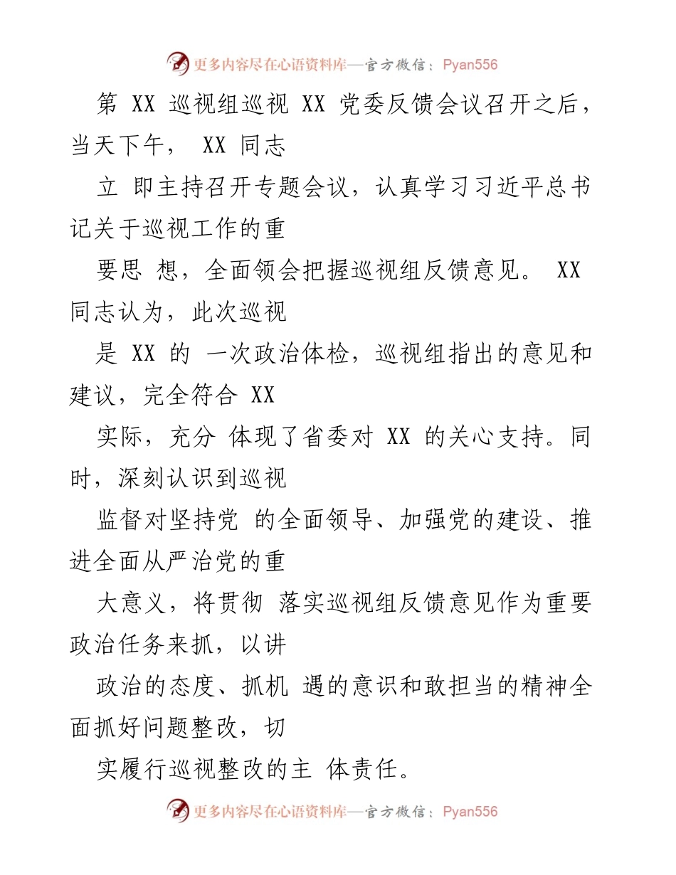 [工作总结] 巡视整改 - 巡视整改工作落实情况报告.docx_第2页