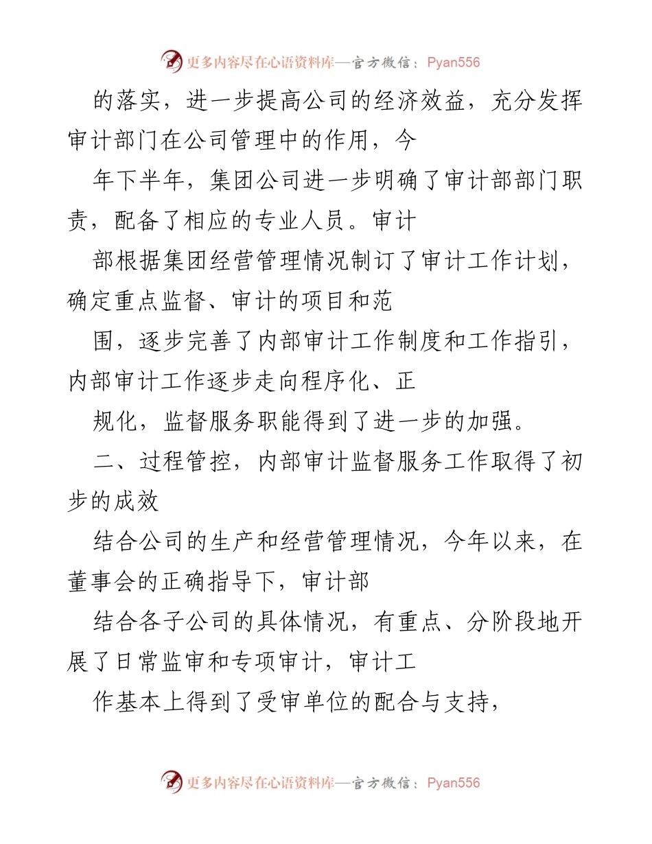 [工作总结] 审计年度 - 审计部年度工作总结与成效分析.docx_第2页