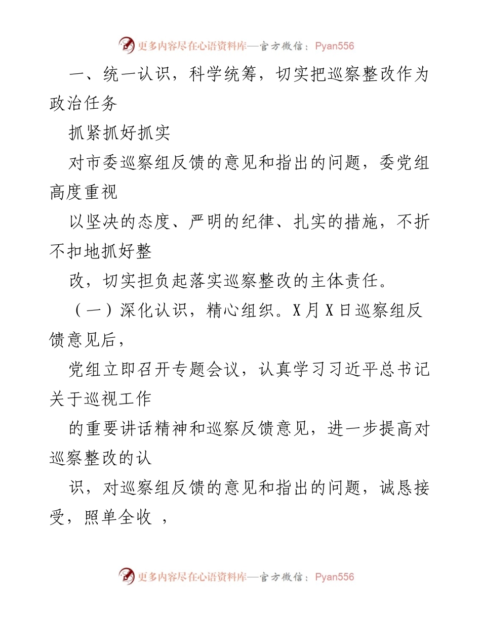 [工作总结] 巡察整改 - 党组巡察整改工作落实情况报告.docx_第2页