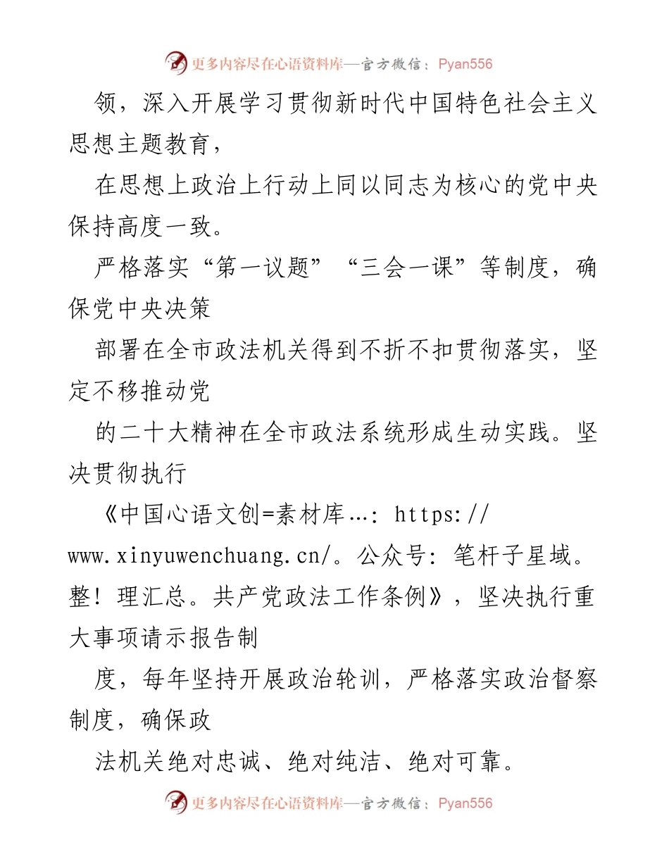 [工作总结] 市委政法委 - 2024年市委政法委工作总结与成就报告.docx_第2页
