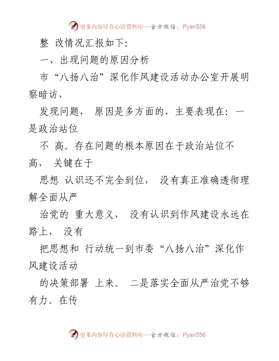 [工作总结] 市市场监督管理局 - 巡查督查整改情况汇报及问题分析.docx_第2页