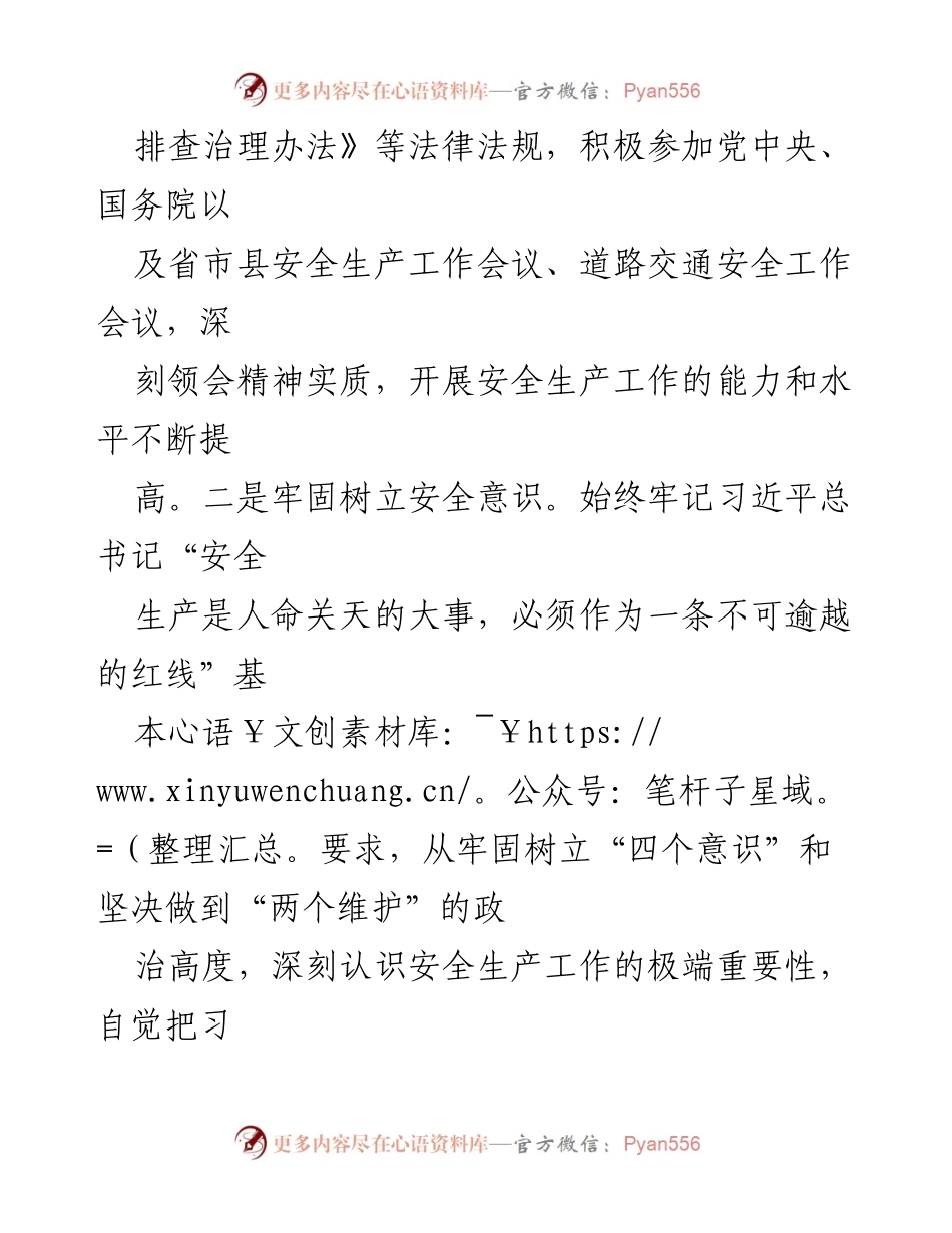 [工作总结] 安全生产 - 安全生产责任制履职情况报告.docx_第2页