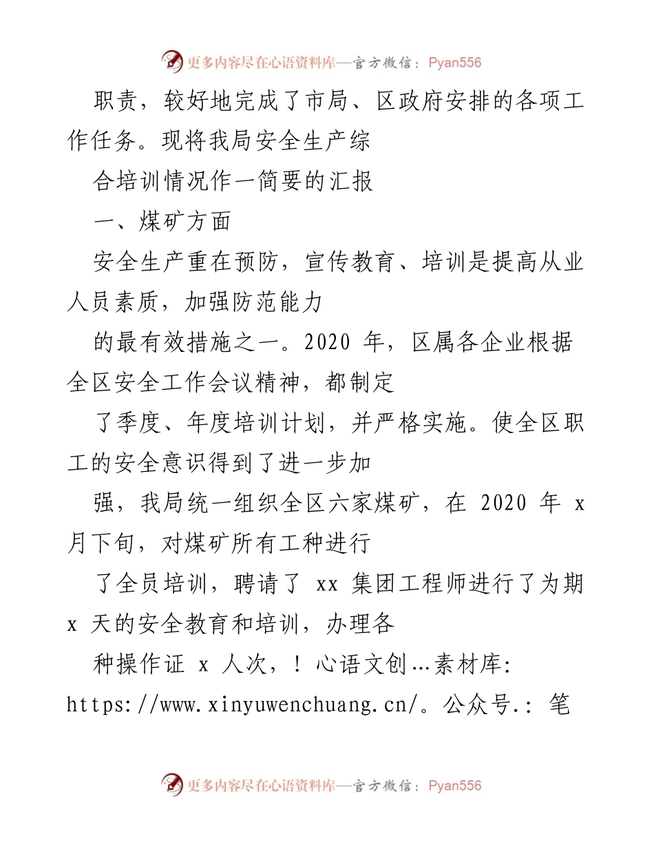 [工作总结] 安全生产培训 - 区应急管理局安全生产培训及2021年工作计划汇报.docx_第2页