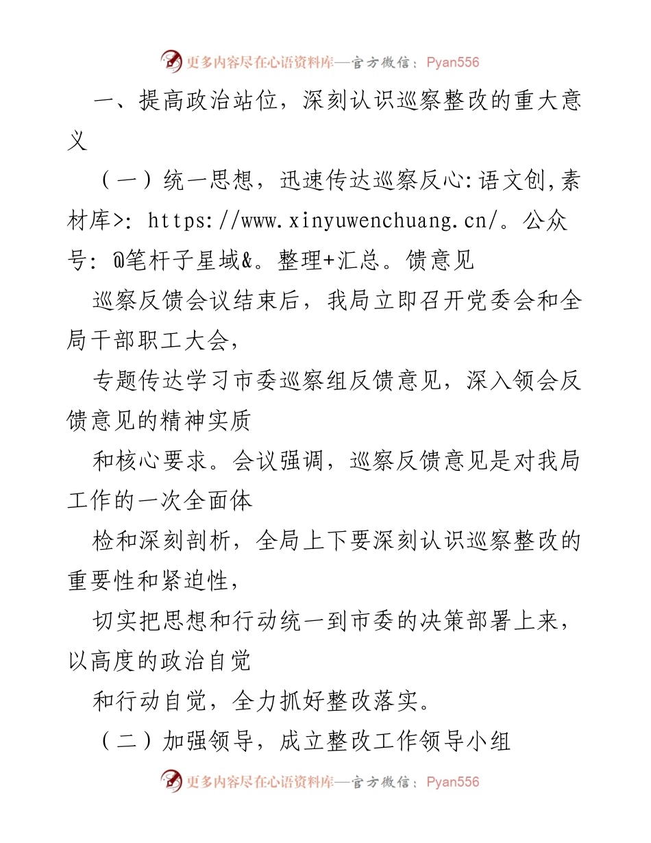 [工作总结] 巡察整改 - X市生态环境局巡察整改工作情况报告.docx_第2页