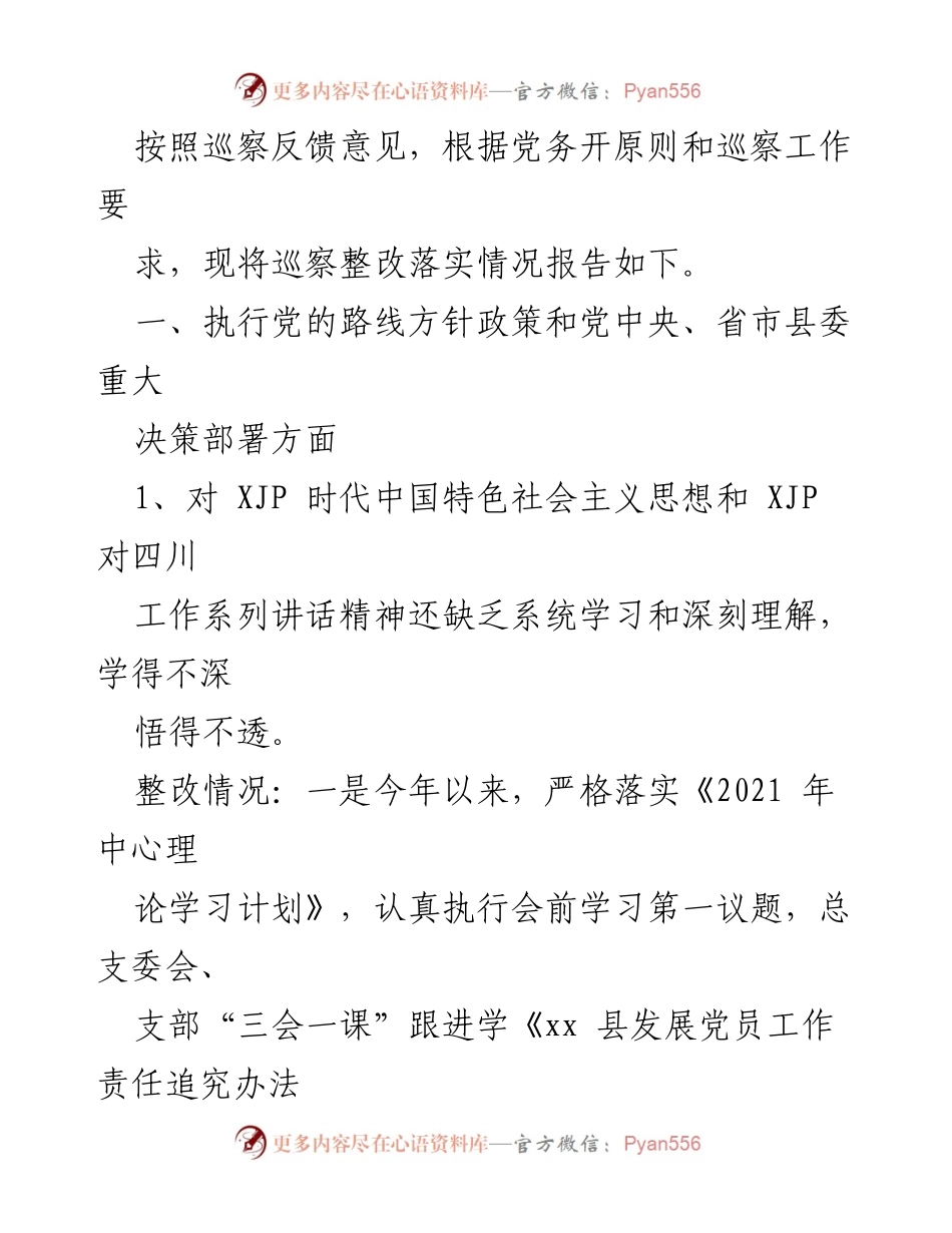 [工作总结] 巡察整改 - 县妇计中心巡察反馈意见整改落实情况报告_1.docx_第2页