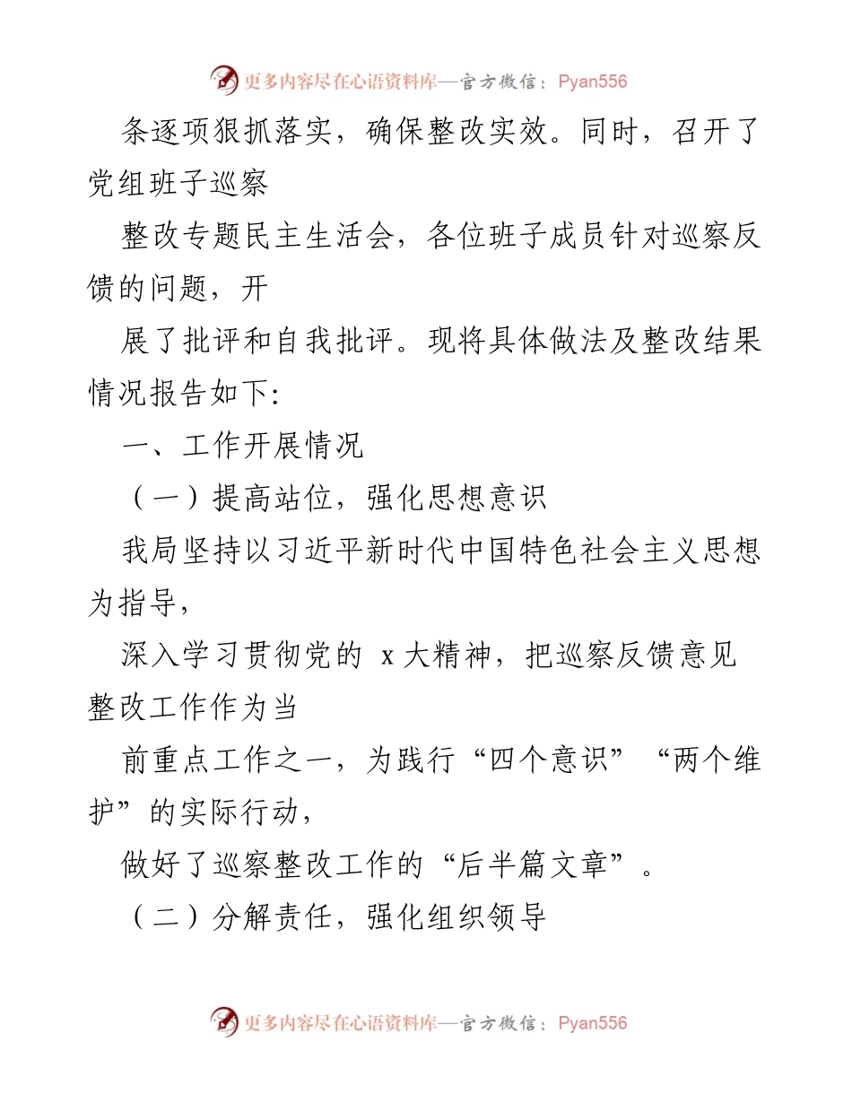 [工作总结] 巡察整改 - 巡察整改工作总结与落实情况报告.docx_第2页