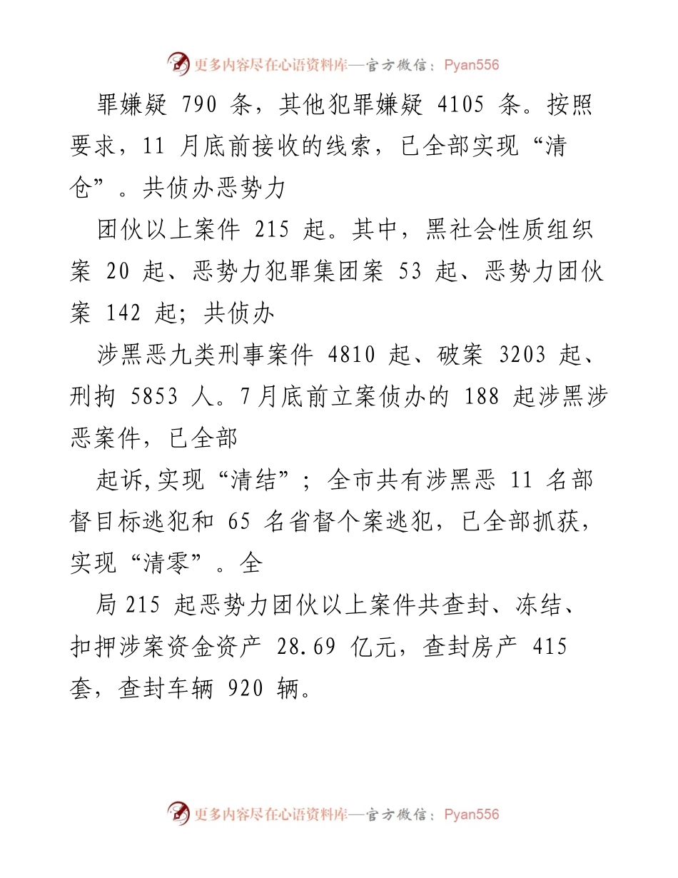[工作总结] 市公安局 - 扫黑除恶专项斗争三年工作情况通报.docx_第2页