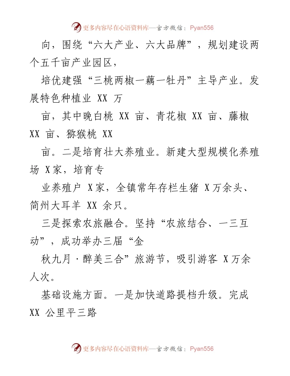 [工作总结] 市党代会 - 乡镇五年工作总结与未来发展规划.docx_第2页