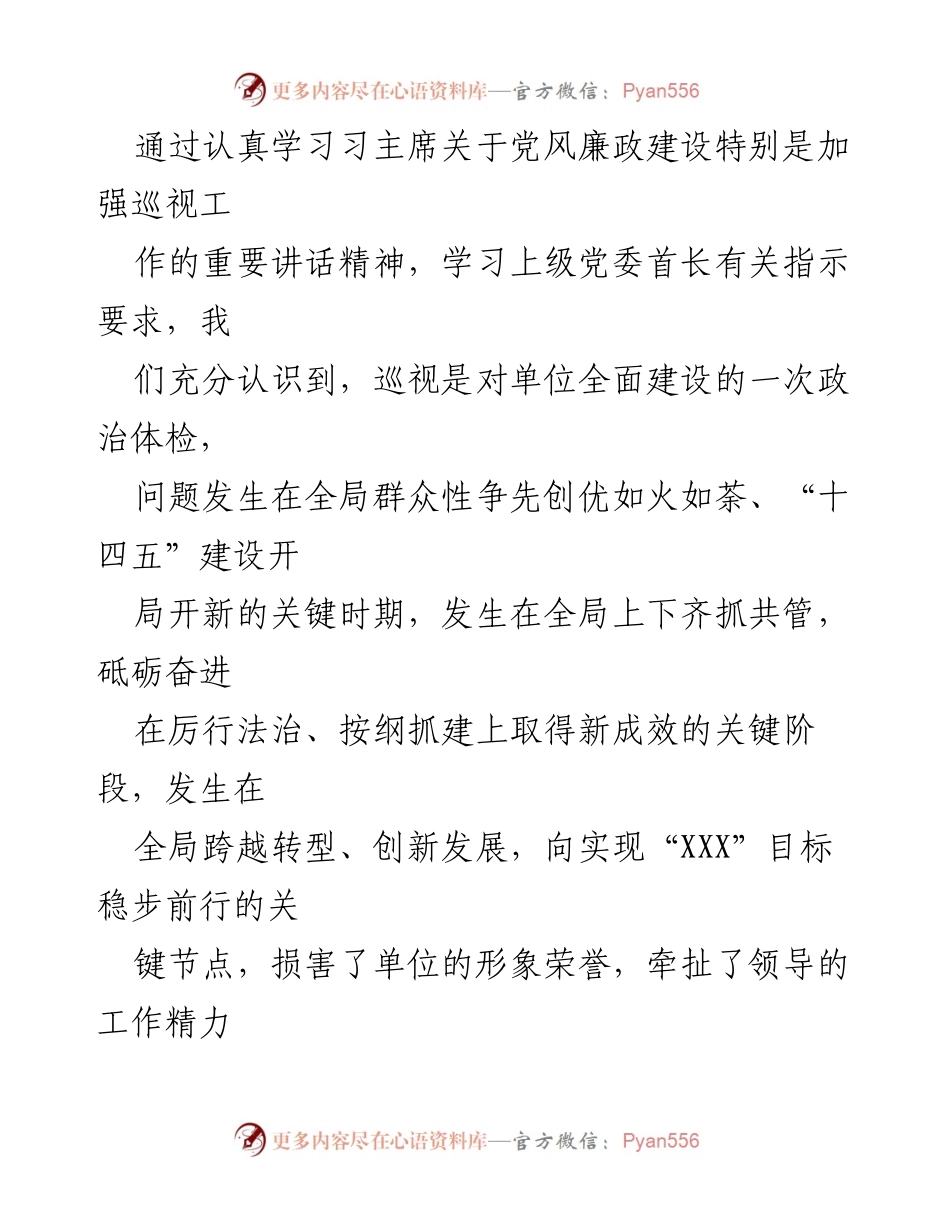 [工作总结] 巡视反馈问题整改 - 深刻反思与整改措施：巡视反馈问题的检查总结.docx_第2页